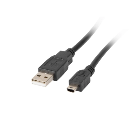 Kabel USB MINI 1m czarny 1A